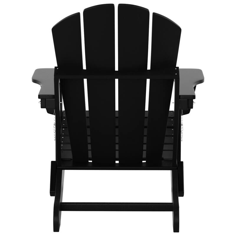 POLYTRENDS Laguna All Weather Poly Outdoor Adirondack Chair - Foldable (Set of 4)