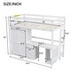 preview thumbnail 4 of 14, Twin Size Loft Bed with Wardrobe, Desk, and Storage Drawers, Modern Space-Saving Design, Solid Pine Wood Frame, White