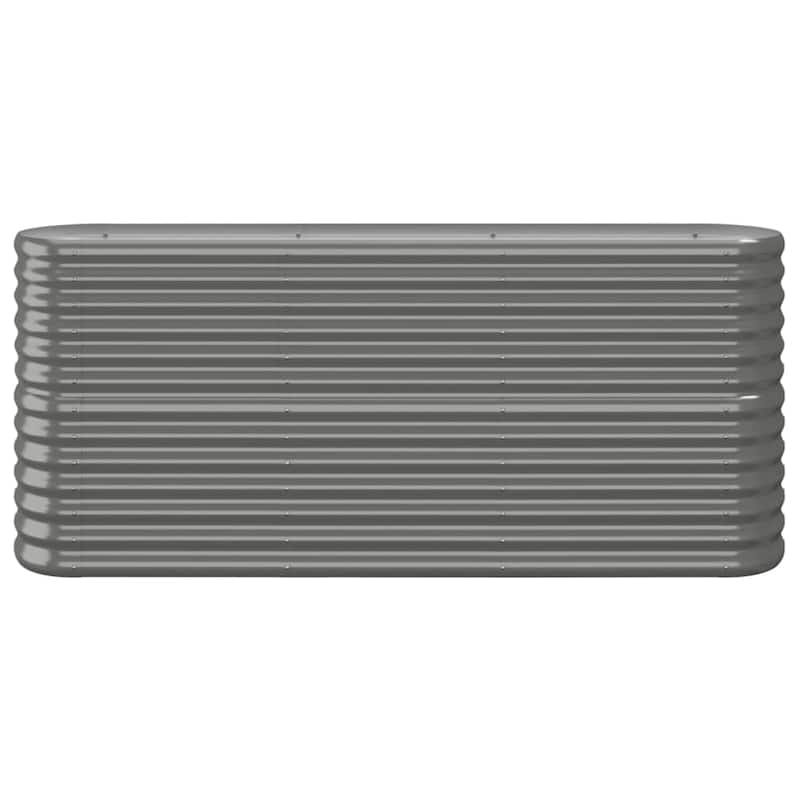 vidaXL Garden Raised Bed Patio Outdoor Raised Planter Box Powder-coated Steel