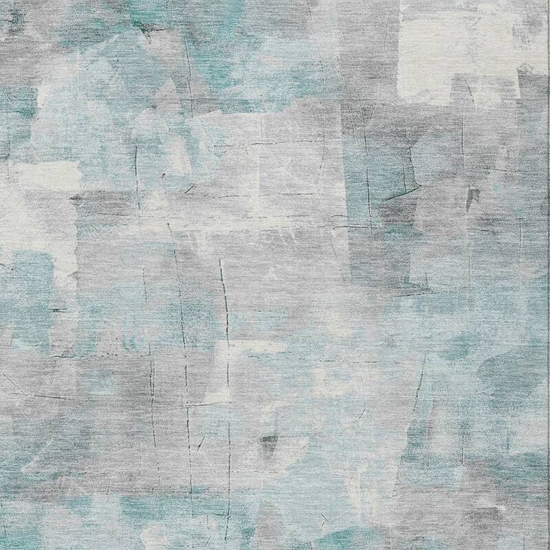 HomeRoots Abstract Transitional Rectangle Outdoor Rug