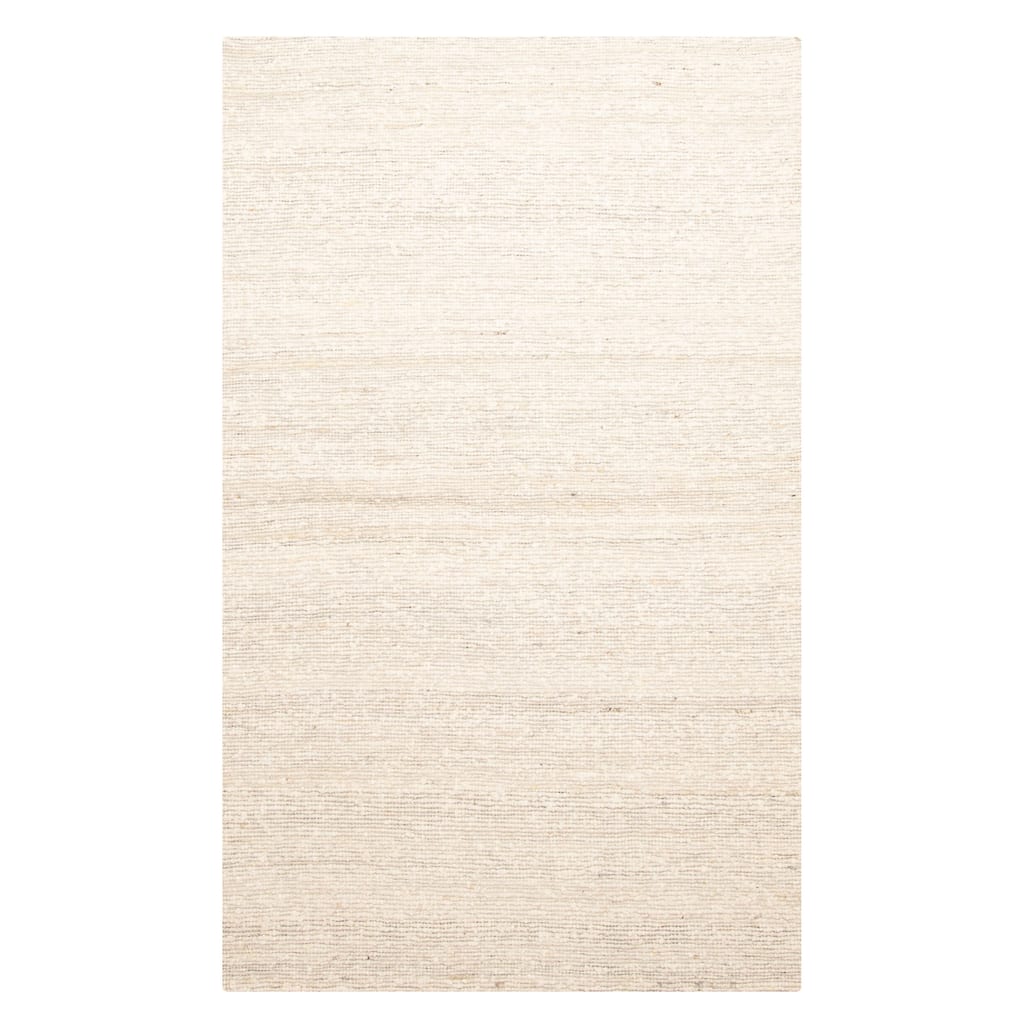 ECARPETGALLERY Braid weave Sienna Cream Wool Rug - 5'0 x 7'11