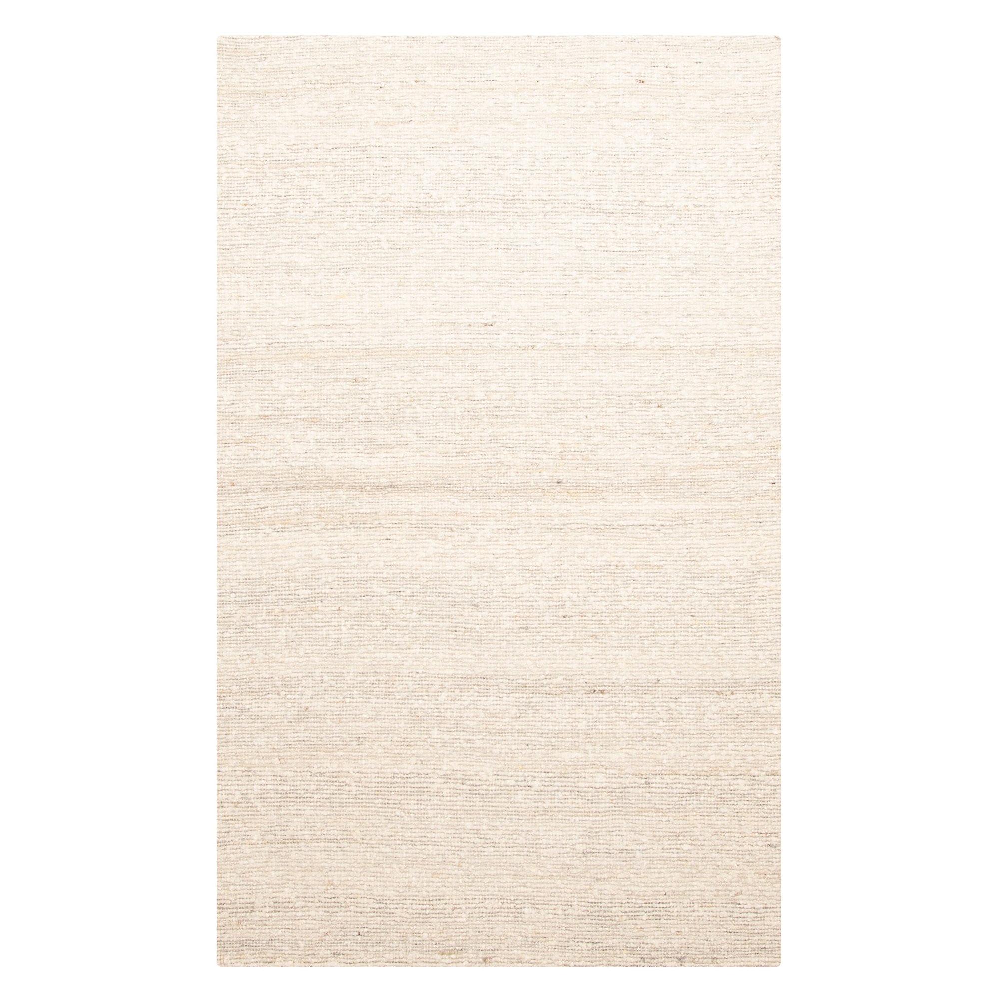 ECARPETGALLERY Braid weave Sienna Cream Wool Rug - 5'0 x 7'11