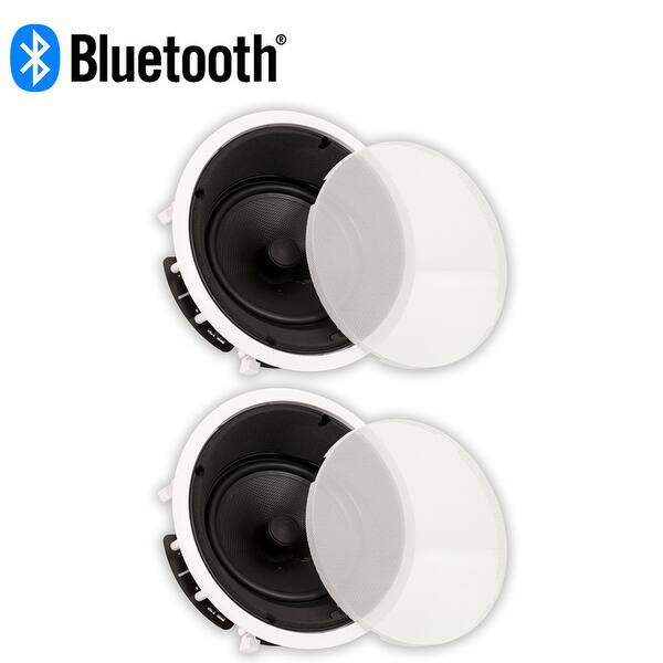Shop Theater Solutions Ts80a Bluetooth Flush Mount Speakers Angled