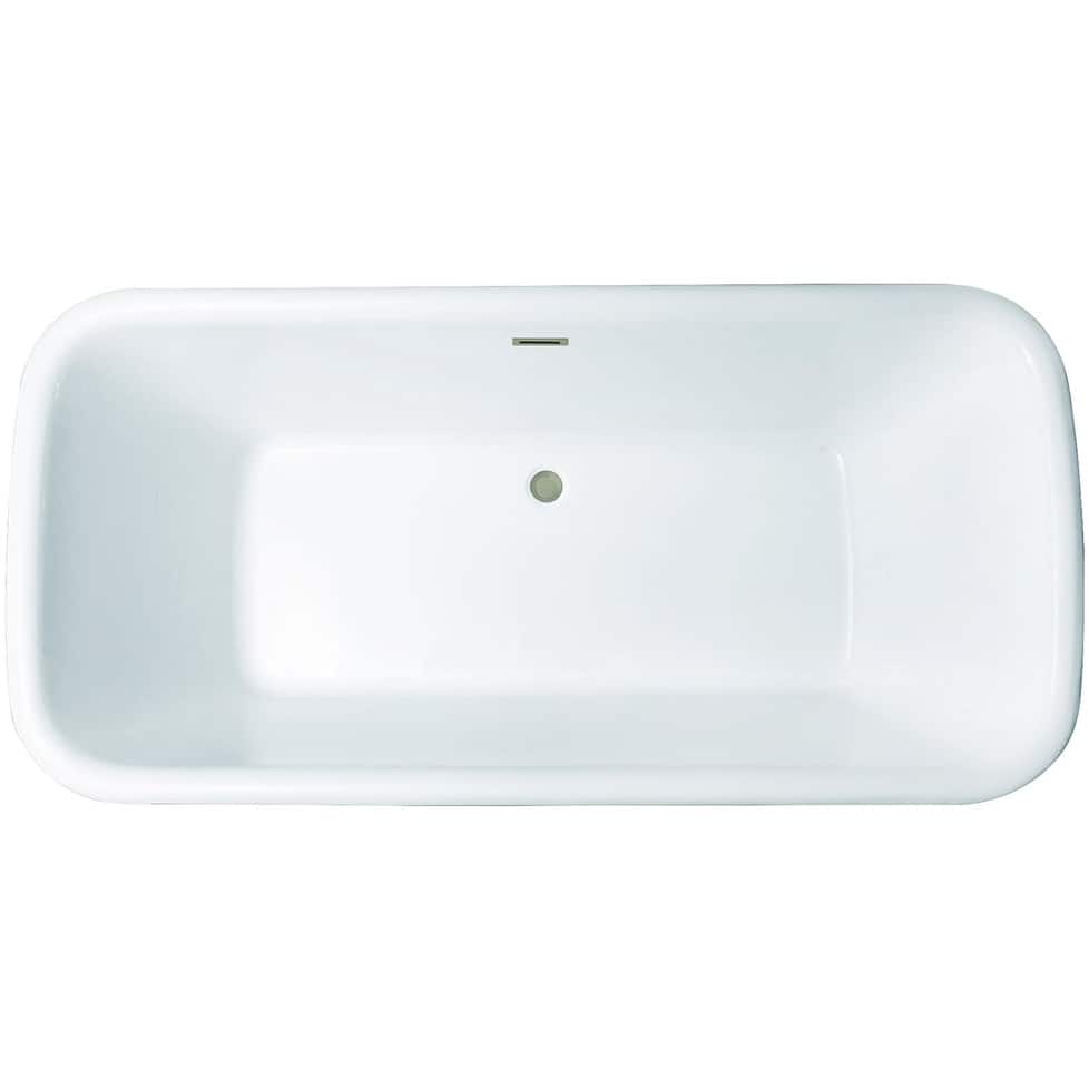 Kingston Brass VTDE713524C41 Aqua Eden 71" Free Standing Acrylic