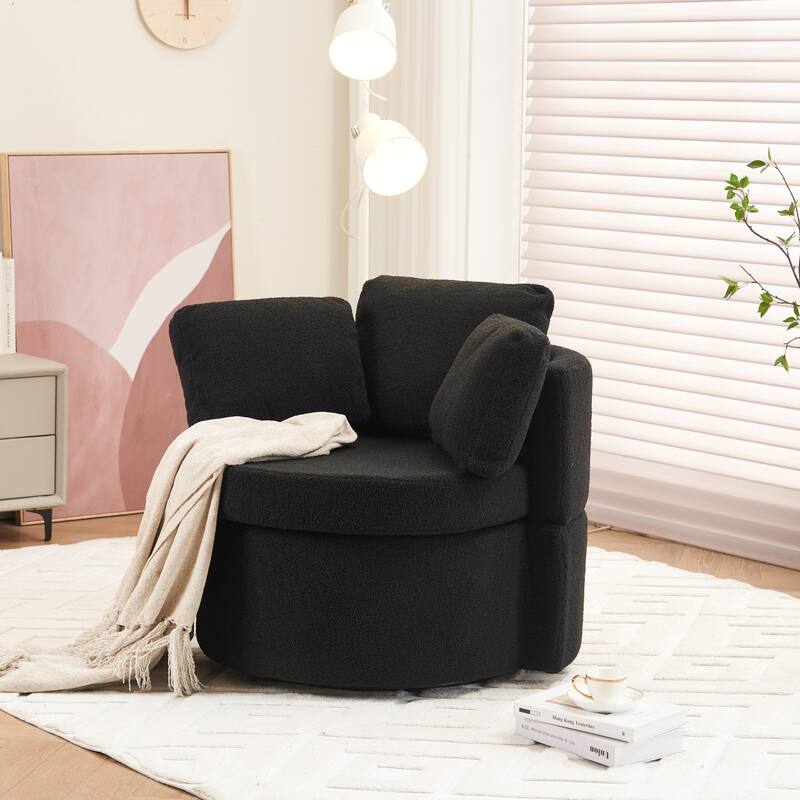 Multifunctional Teddy Fabric Chair for Living Room