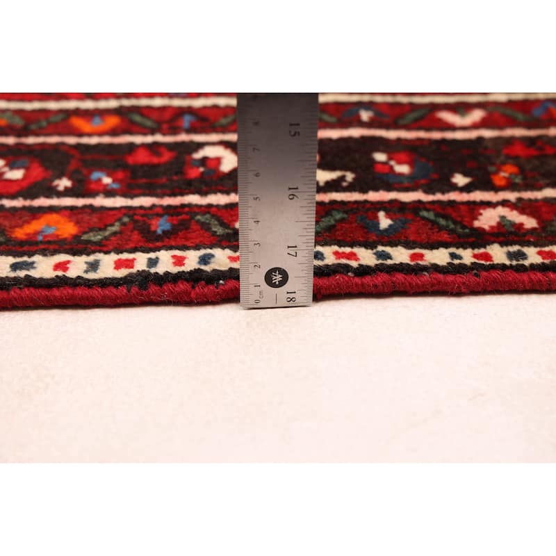 ECARPETGALLERY Hand-knotted Andelz Red Wool Rug - 2'8 x 10'3