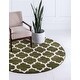 preview thumbnail 56 of 66, Contemporary Akiva Collection Area Rug 6' Round - Dark Green