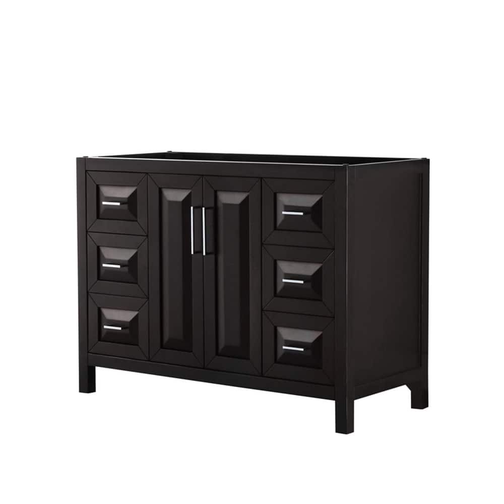 Wyndham Collection Daria 47" Single Free Standing Vanity Cabinet Only