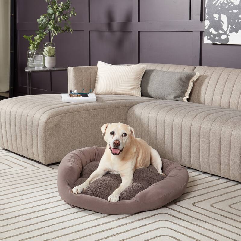 Happy Hounds Moxy Gray Donut Dog Bed