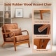 preview thumbnail 4 of 8, EROMMY Mid Century Modern Accent Chair, Upholstered Lounge Armchair with Solid Wood Frame and Cushion for Living Room