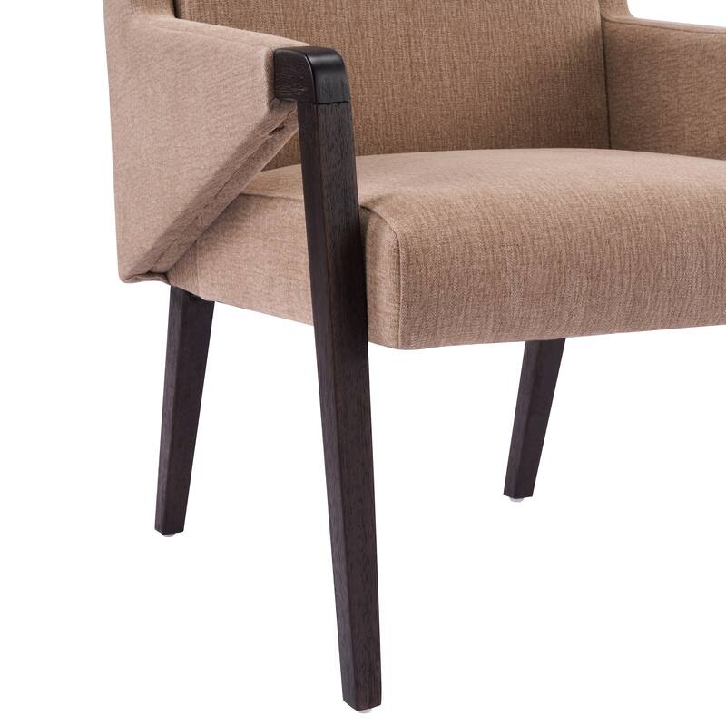 Christopher Knight Home - Set of 2 Mid-Century Modern Upholstered Dining Chair with Rubberwood Frame