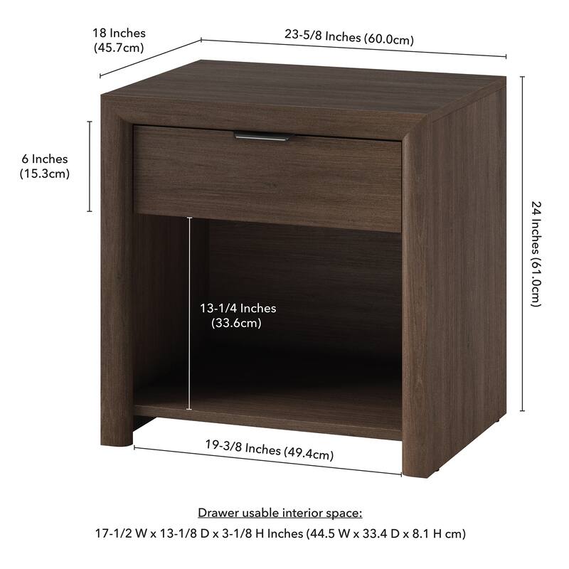 Clara 24" Rectangular Nightstand