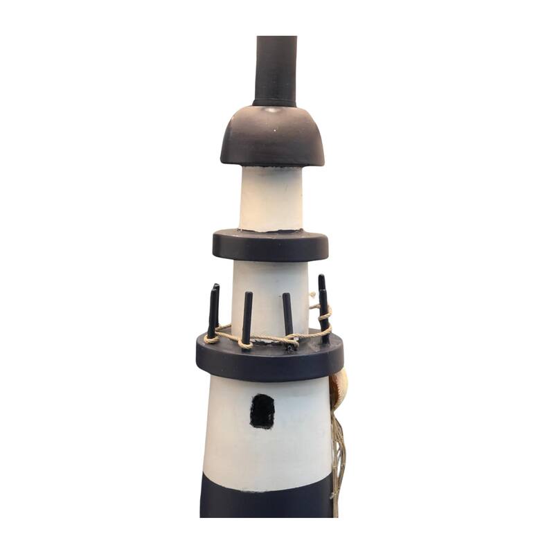 Lighthouse 30" Blue/White Resin with USB, (Set of 2)