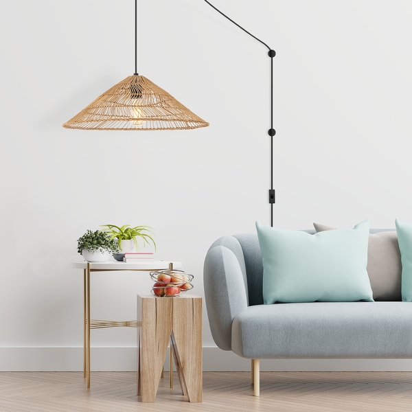 Plug in pendant light farmhouse top