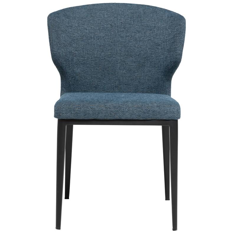 Cabo Mid-Century Modern Chenille Upholstered Wingback Dining Chair