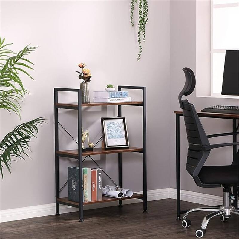 3 Tier Bookshelf Organizer - 13.58"D x 24.21"W x 37"H