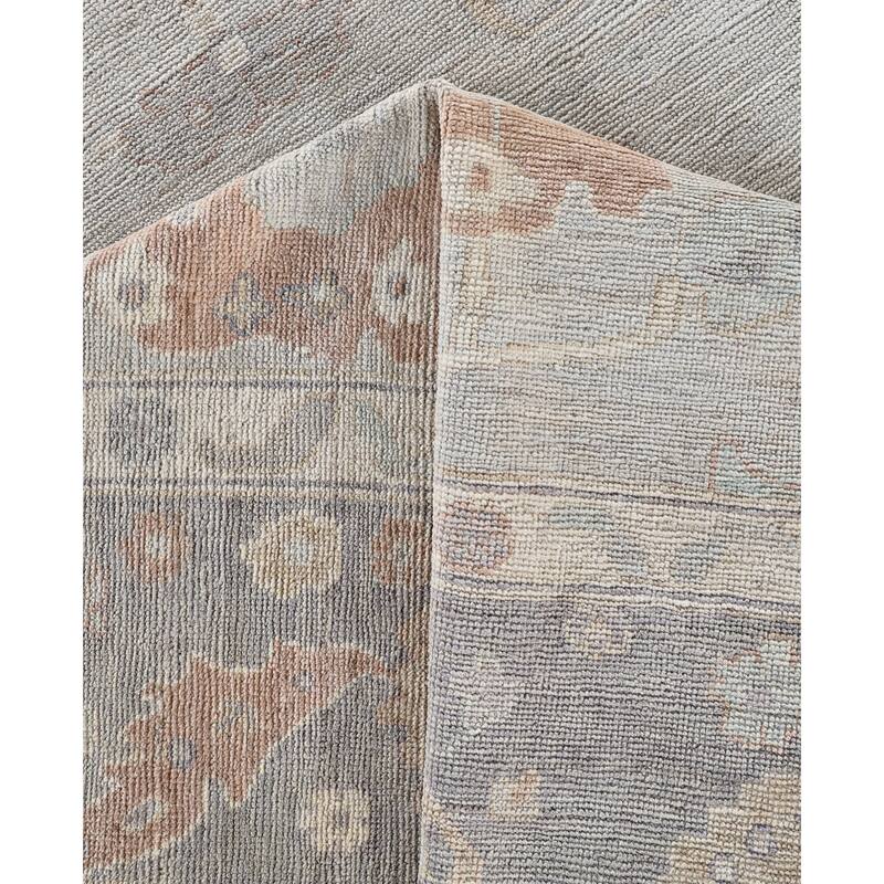 Oushak One-of-a-Kind Hand-Knotted Area Rug - Gray - 8' 1" x 9' 9"