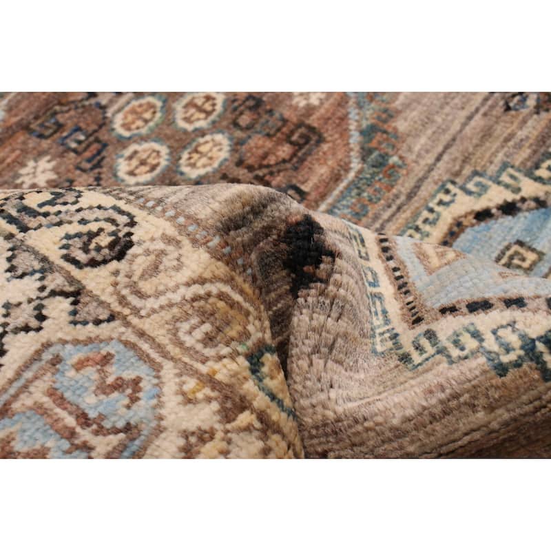 ECARPETGALLERY Hand-knotted Aryana Taupe Wool Rug - 2'8 x 8'4