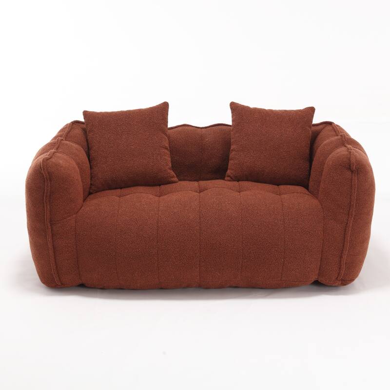 Beanbag Chair with High Resilience Foam Core. The Square Recliner Sofa Is Ideal for Family Members And Friends Engaged in Games