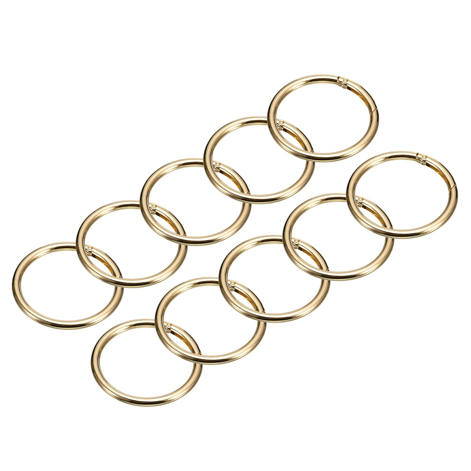 Brass Metal Clips for Wood Rings 10pk