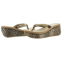volatile snakeskin wedges