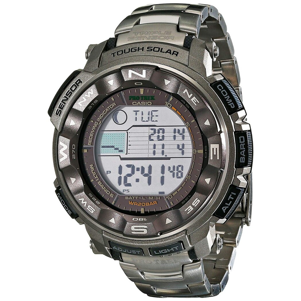 casio men's pro trek prw2500t tough solar digital sport watch