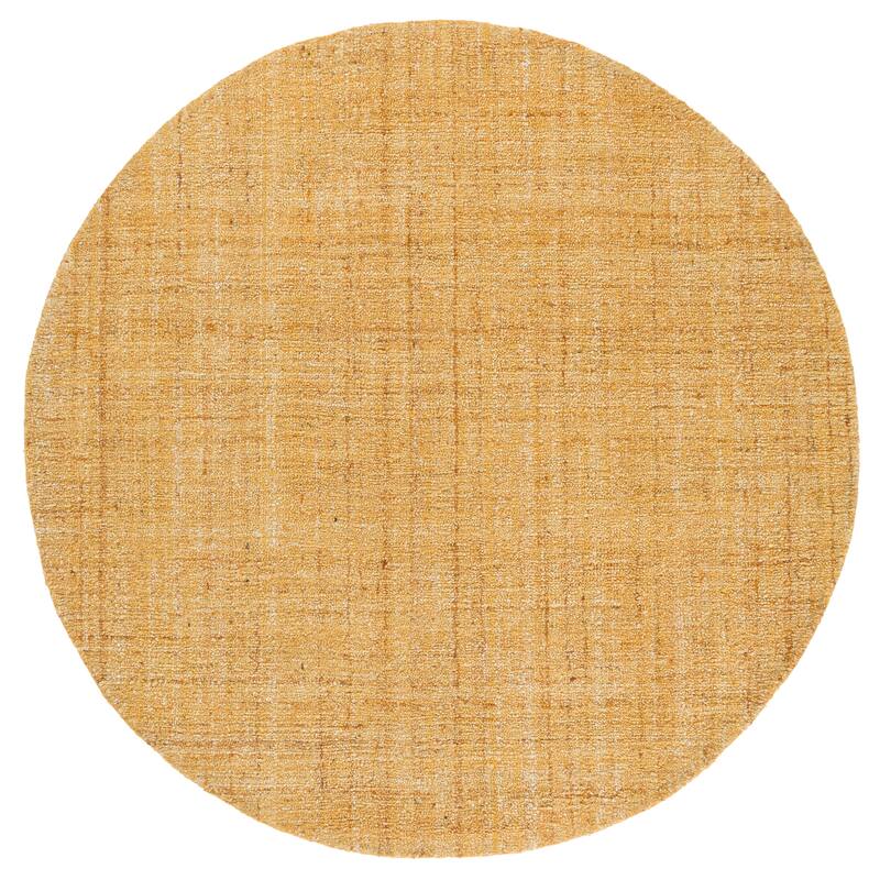 SAFAVIEH Handmade Abstract Cliff Rug - 6' Round - Gold/Ivory