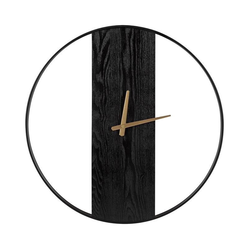 Kate and Laurel Ladd Round Numberless Wall Clock