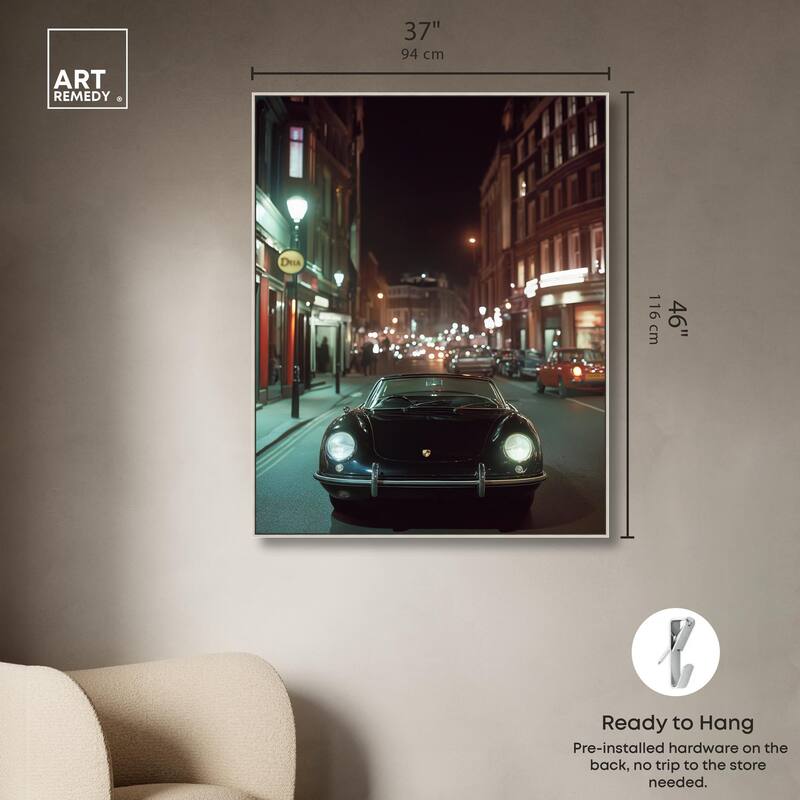 Night Roadster Canvas by Art Remedy