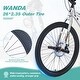 preview thumbnail 3 of 5, Freestyle Kids Bike Double Disc Brakes Children's Bicycle Silver Mountain Bike with 7-speed Change System for Boys Girls