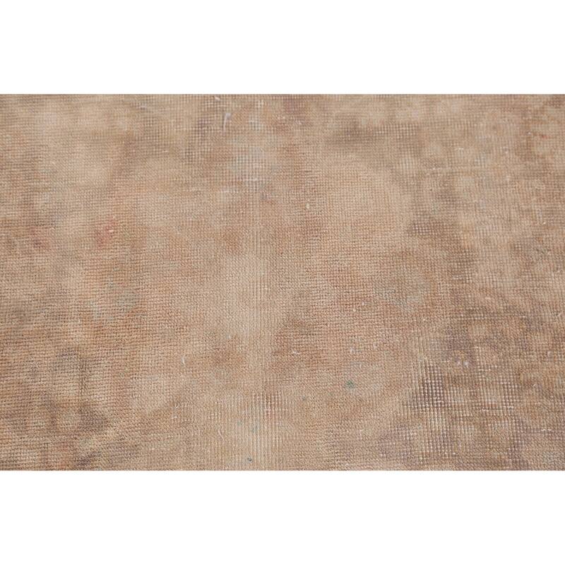 Hand Knotted Oriental 100% Wool Carpet Traditional Medallion Brown Tabriz Area Rug - 4' 7'' X 3' 1''