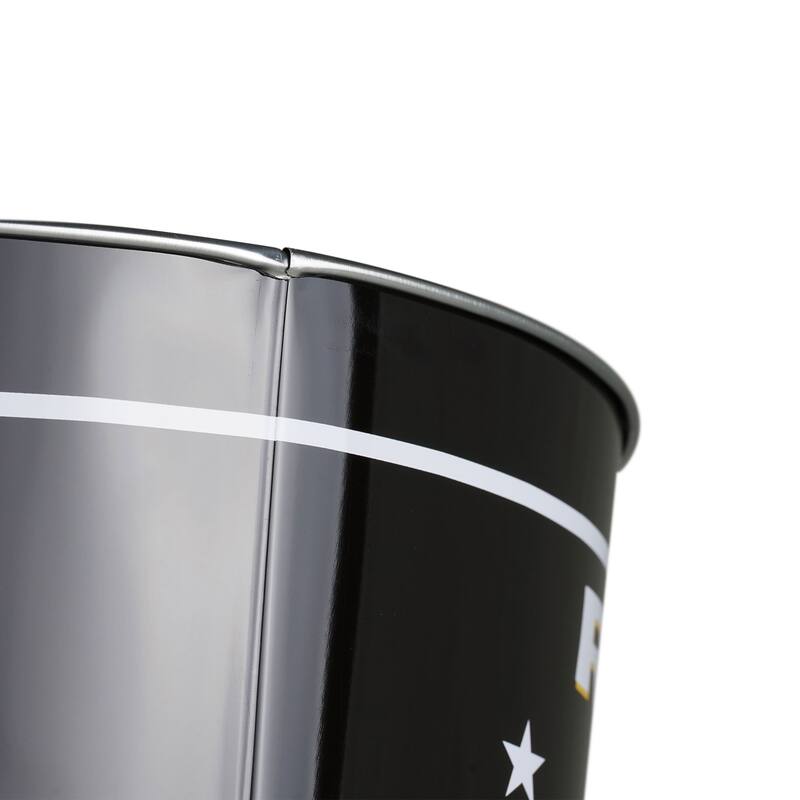 American Art Decor Decorative Metal Trash Can Garbage Bin Waste Basket