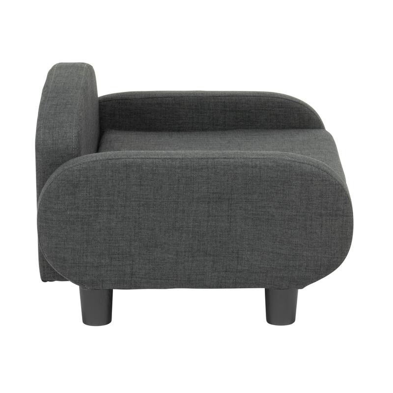 Paws & Purrs Modern Pet Sofa Bed Low-Back Lounger for Dogs & Cats – Removable Washable Mattress Cover