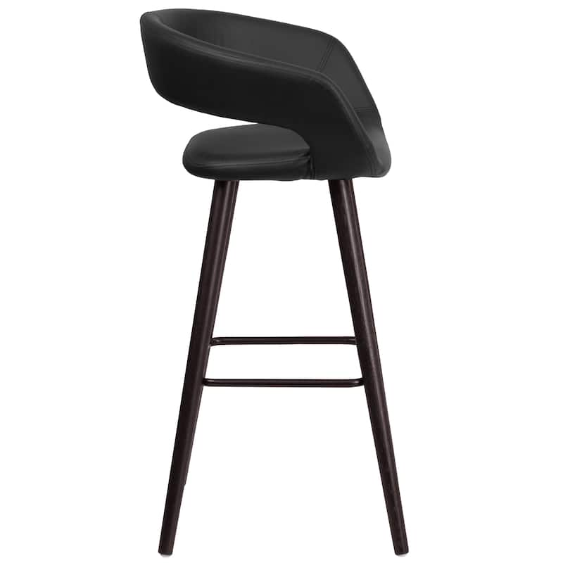 2 Pk. 29'' High Contemporary Barstool with Wood Frame - 22"W x 19"D x 39"H - 22"W x 19"D x 39"H