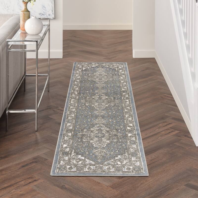 Nourison Concerto Traditional Persian Medallion Area Rug.