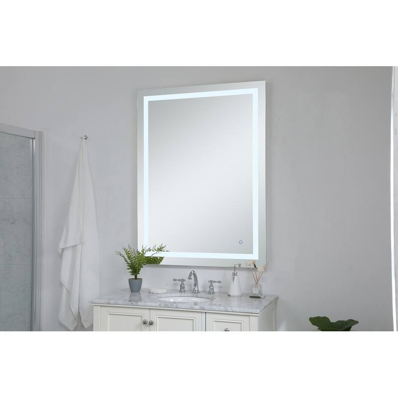 Avalon 36" x 48" Hardwired LED mirror - Silver