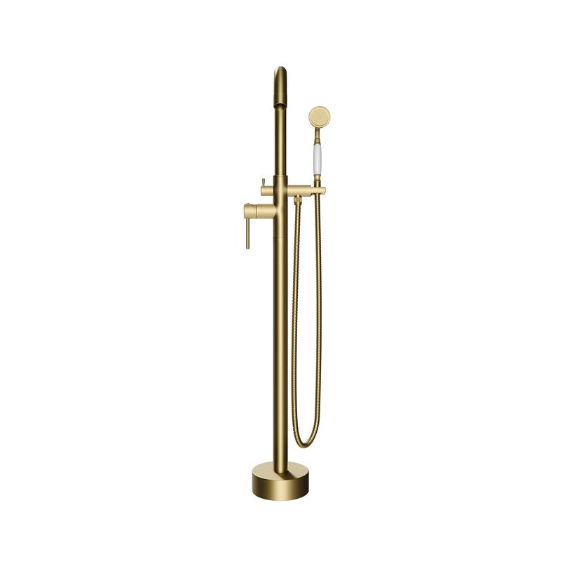 Neptune Single Handle Floor Mounted Gooseneck Freestanding Tub Filler