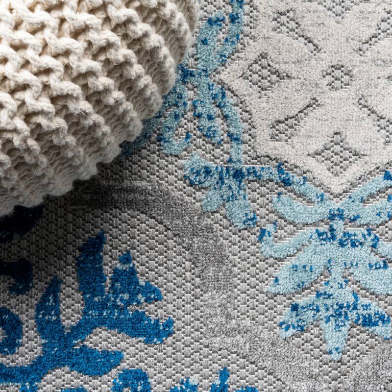 JONATHAN Y Circus Trellis High-Low Indoor/Outdoor Area Rug