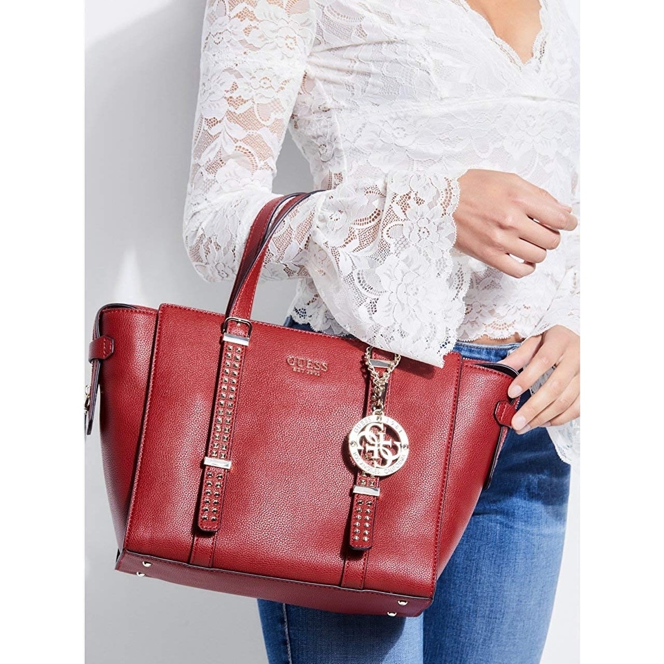 Guess eileen small status satchel shop