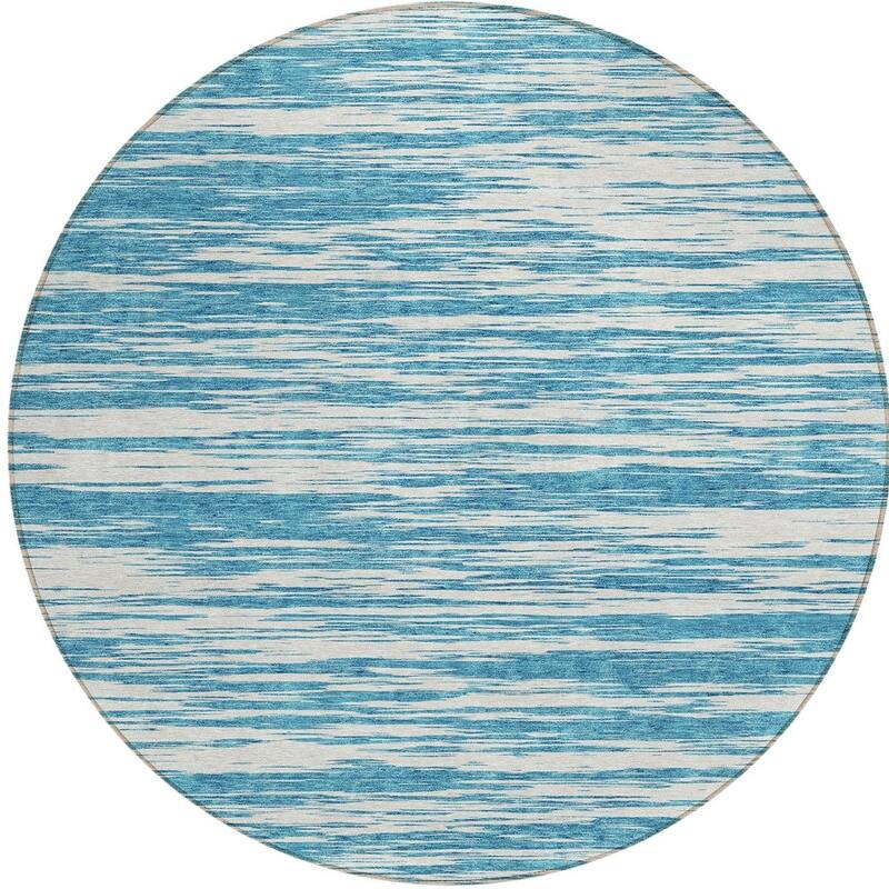 HomeRoots Abstract Modern Rectangle Outdoor Rug