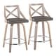 preview thumbnail 4 of 21, The Gray Barn Charlotte 24" Fixed-Height Counter Stool with Bent Wood Legs (Set of 2)
