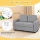 preview thumbnail 11 of 28, Gymax 2-Seat Kids Sofa Toddler Sofa Couch w/ Soft Teddy Fleece