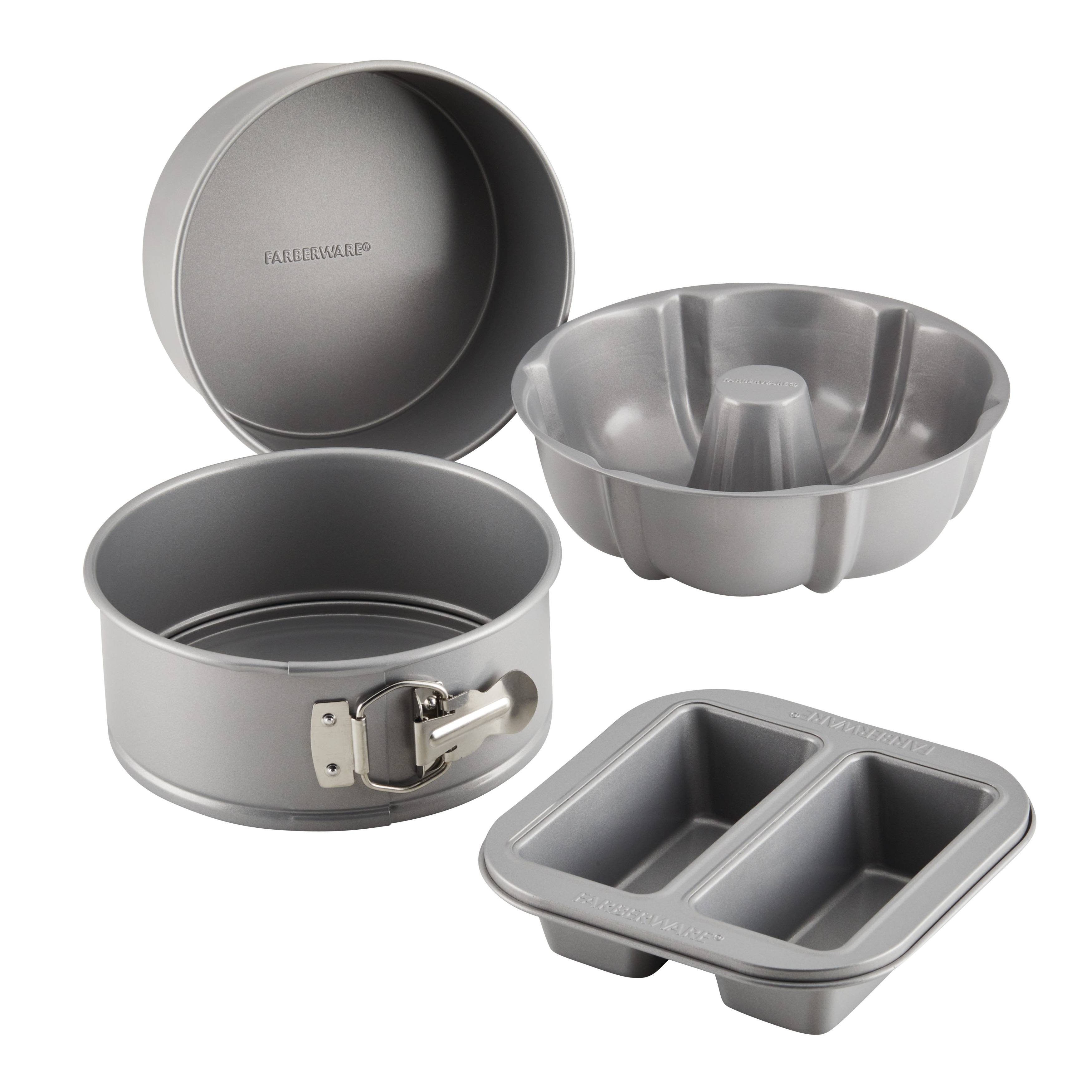 Farberware Specialty Bakeware Nonstick Pressure Cookware Bakeware Set,  4-Piece, Gray - On Sale - Bed Bath & Beyond - 38408948