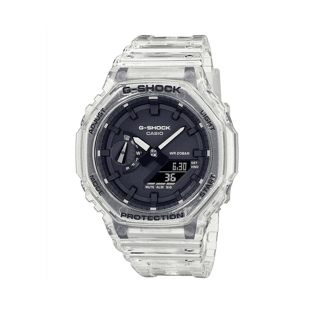 GA-2100SKE-7A Men's G-Shock Transparent Divers Analog/Digital Quartz Watch
