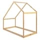 preview thumbnail 7 of 48, Twin/Full Size Montessori Bed Frame, Wood Floor Bed with Roof for Kids