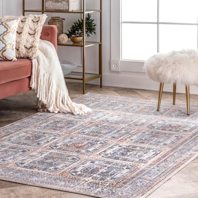 Nuloom Traditional Vintage Geometric Tiles Alonzo Area Rug