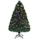 preview thumbnail 2 of 19, Costway 3/4/5/6 Ft Pre-Lit Fiber Optic PVC Christmas Tree Plastic