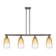 preview thumbnail 43 of 47, Innovations Lighting Urban Downtown - Brookhaven Almond - 4 Light 48" Stem Hung Island Light Oil Rubbed Bronze/Amber