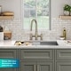 preview thumbnail 74 of 86, KRAUS Oletto Bridge Kitchen Faucet with 2-Function Pull-Down Sprayhead