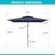 preview thumbnail 27 of 76, Pellebant 9 x 5 Ft Outdoor Double Top Market Umbrella